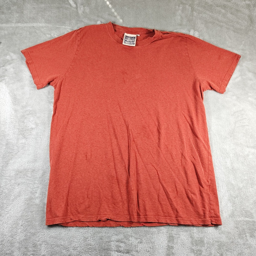 Jungmaven T Shirt Mens XXL Orange Hemp Organic Cotton Blend Made in USA